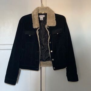 Corduroy Jacket wit faux fur Neck BLBG8
